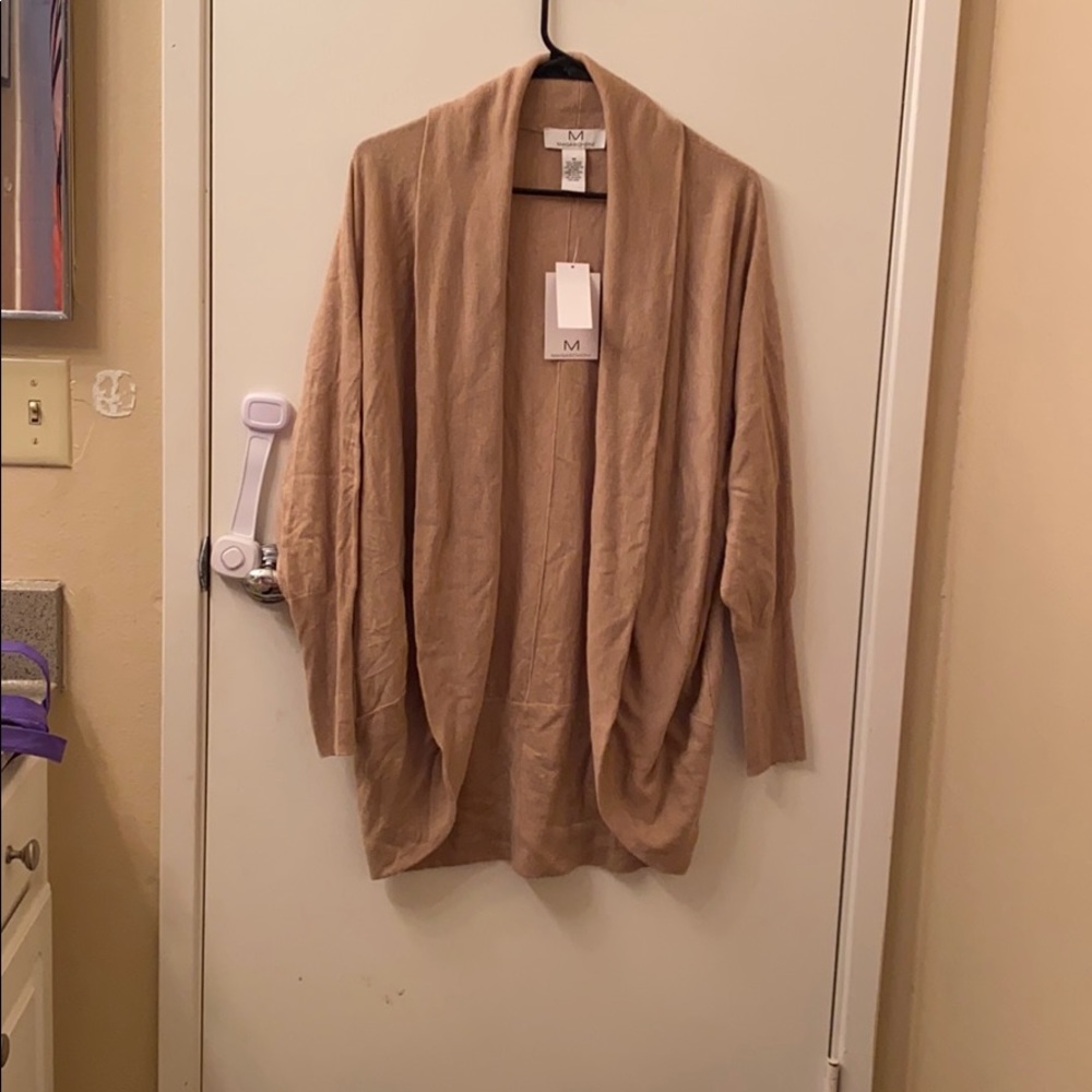 Women’s tan cardigan